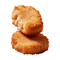 AI generated chicken nuggets isolated on transparent background png