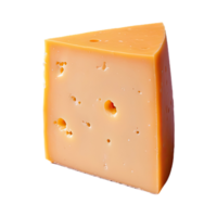 ai generado queso Cheddar queso aislado en transparente antecedentes png