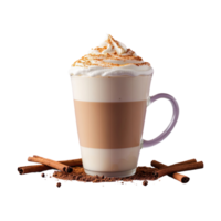 AI generated Spice Latte isolated on transparent background png