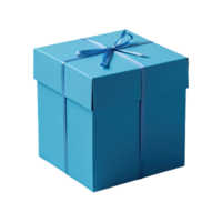 AI generated Blue box isolated on transparent background png