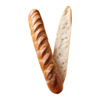 AI generated Baguette Long isolated on transparent background png