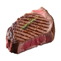 AI generated western steak isolated on transparent background png