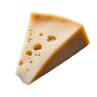 ai généré Parmesan coin isolé sur transparent Contexte png