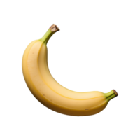 AI generated Peeled Banana isolated on transparent background png