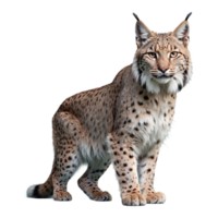 AI generated Lynx isolated on transparent background png