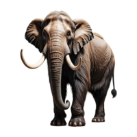 AI generated Mammoth isolated on transparent background png