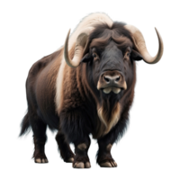AI generated Musk Oxes isolated on transparent background png