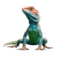 AI generated Lizard isolated on transparent background png