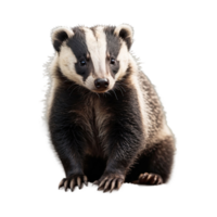 AI generated Young Badger isolated on transparent background png