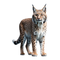 ai generiert Luchs isoliert auf transparent Hintergrund png