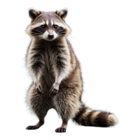 AI generated Raccoon isolated on transparent background png