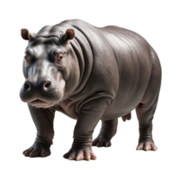 ai généré hippopotame isolé sur transparent Contexte png