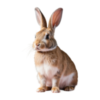 ai generiert Hase isoliert auf transparent Hintergrund png