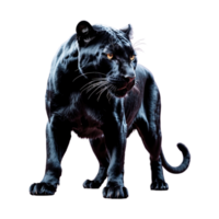 ai generiert Panther isoliert auf transparent Hintergrund png