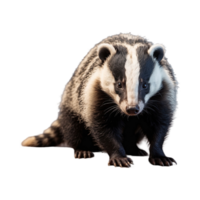 AI generated Young Badger isolated on transparent background png