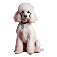 ai gerado poodle isolado em transparente fundo png