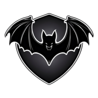 ai generado murciélago logo clipart aislado en transparente antecedentes png