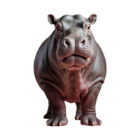 AI generated Hippopotamus isolated on transparent background png