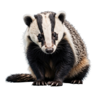 AI generated Young Badger isolated on transparent background png