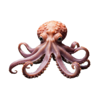 ai gegenereerd Octopus geïsoleerd Aan transparant achtergrond png