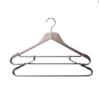 ai gegenereerd kleren hanger met metaal klem geïsoleerd Aan transparant achtergrond png