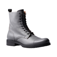 AI generated Grey Boot isolated on transparent background png