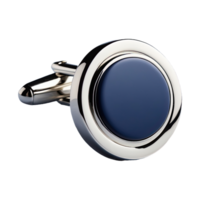 AI generated Round Cufflink isolated on transparent background png