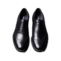 AI generated Black Brogue isolated on transparent background png