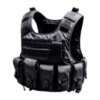 AI generated Tactical Vest for Bodyguards isolated on transparent background png