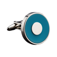 AI generated Round Cufflink isolated on transparent background png