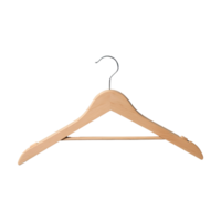 ai gegenereerd houten kleren hanger geïsoleerd Aan transparant achtergrond png