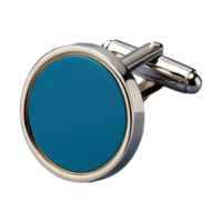 AI generated Round Cufflink isolated on transparent background png