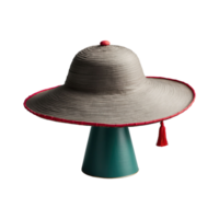 AI generated Chinese Hat isolated on transparent background png