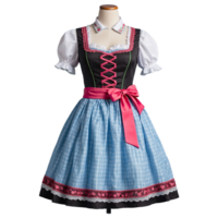 ai genererad bavarian dirndl klänning isolerat på transparent bakgrund png