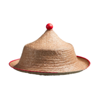 ai generado chino sombrero aislado en transparente antecedentes png