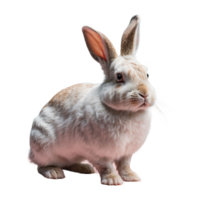 ai generiert Hase isoliert auf transparent Hintergrund png