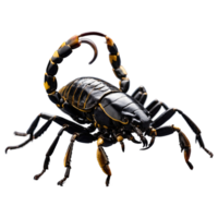 ai generiert Skorpion isoliert auf transparent Hintergrund png
