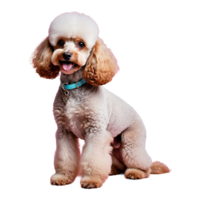 ai gerado poodle isolado em transparente fundo png