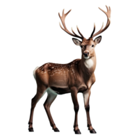 AI generated Reindeer isolated on transparent background png