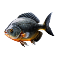 ai generiert Piranha isoliert auf transparent Hintergrund png