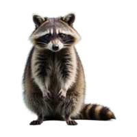 AI generated Raccoon isolated on transparent background png