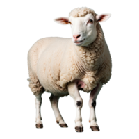 AI generated Sheep isolated on transparent background png