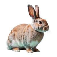 ai generiert Hase isoliert auf transparent Hintergrund png