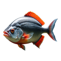 ai genererad piranha isolerat på transparent bakgrund png