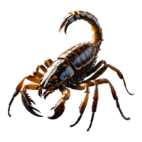 ai genererad scorpion isolerat på transparent bakgrund png