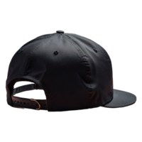 ai generado gorra negro aislado en transparente antecedentes png