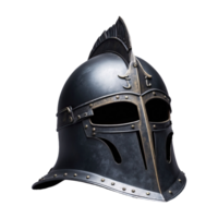 AI generated Knight Helmet isolated on transparent background png