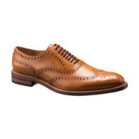 AI generated Pair Of Semi Brogue shoe isolated on transparent background png