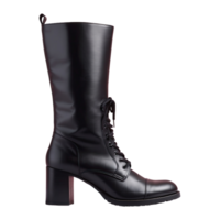 AI generated Black Boot isolated on transparent background png