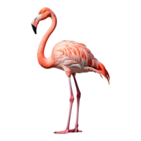 ai gerado flamingo pássaro isolado em transparente fundo png